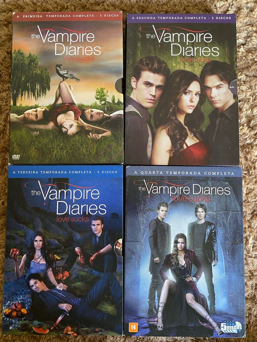 Box Dvds The Vampire Diaries (temporadas 1 a 4) | Filme e Série Usado ...