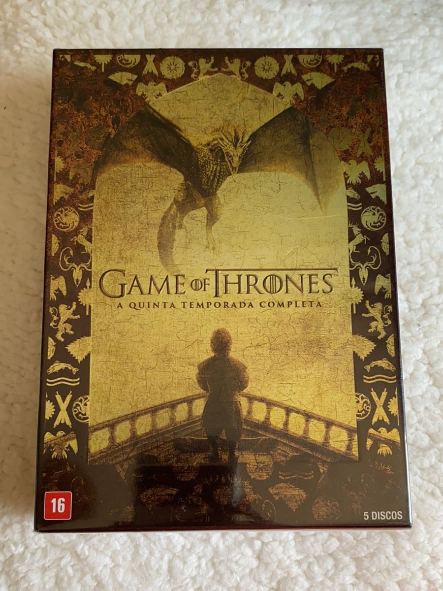 Box Game Of Thrones 5 Temporada Ed Colecionador Item de Papelaria Dvd