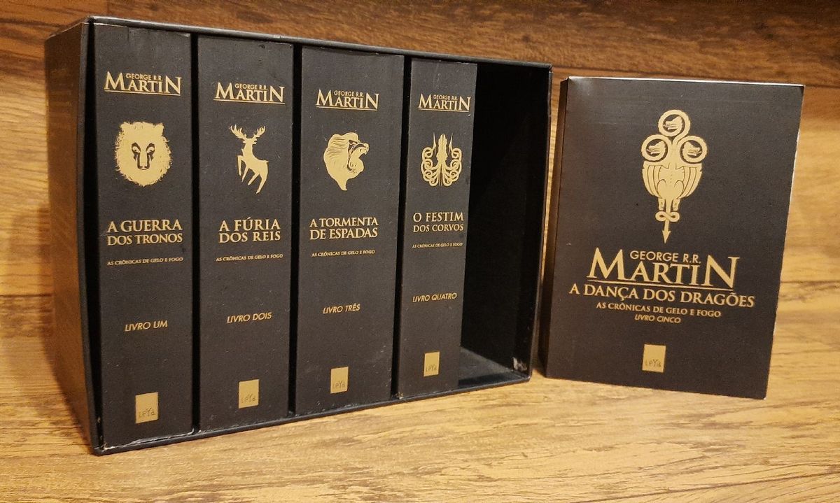Box Game Of Thrones - Edição de Colecionador com 5 Livros | Livro Leya ...