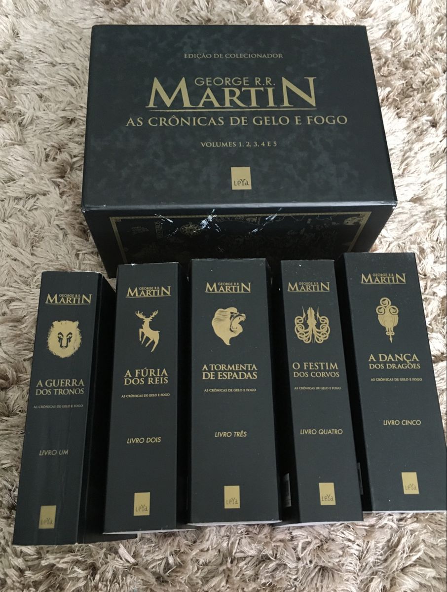 Box Livros Crônicas do Gelo e Fogo Edição de Colecionador | Livro Leya ...