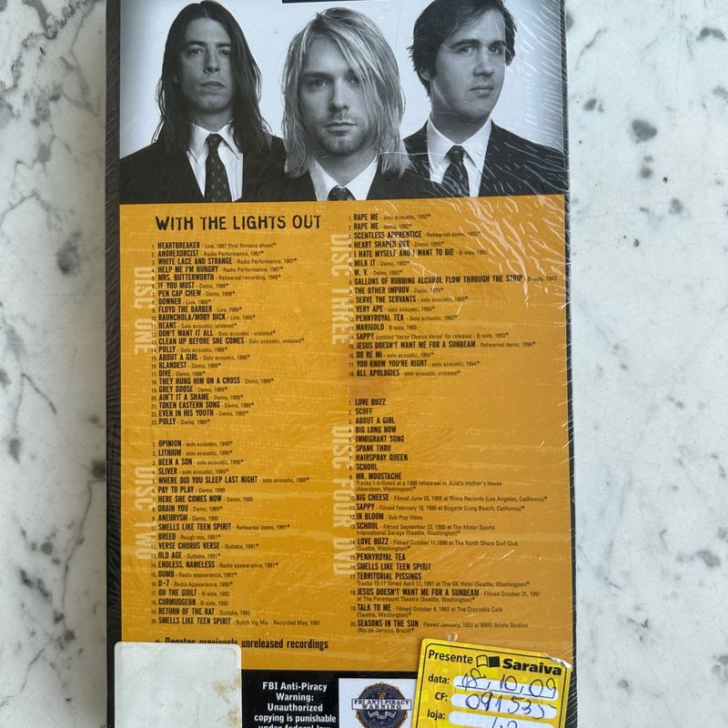 Box Nirvana - With The Lights Out (Edição Limitada Especial