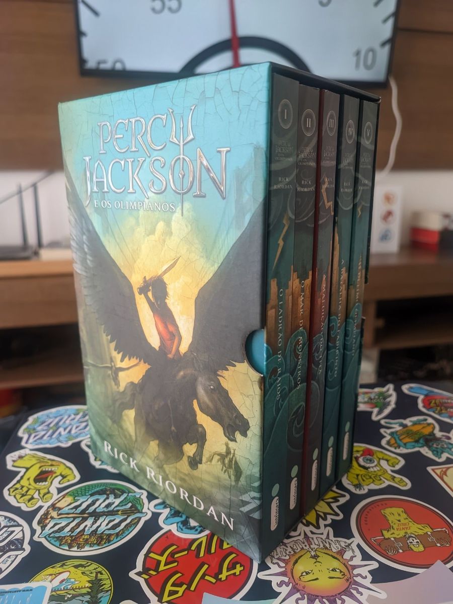 Box Percy Jackson E Os Olimpianos | Livro Box Percy Jackson Usado ...