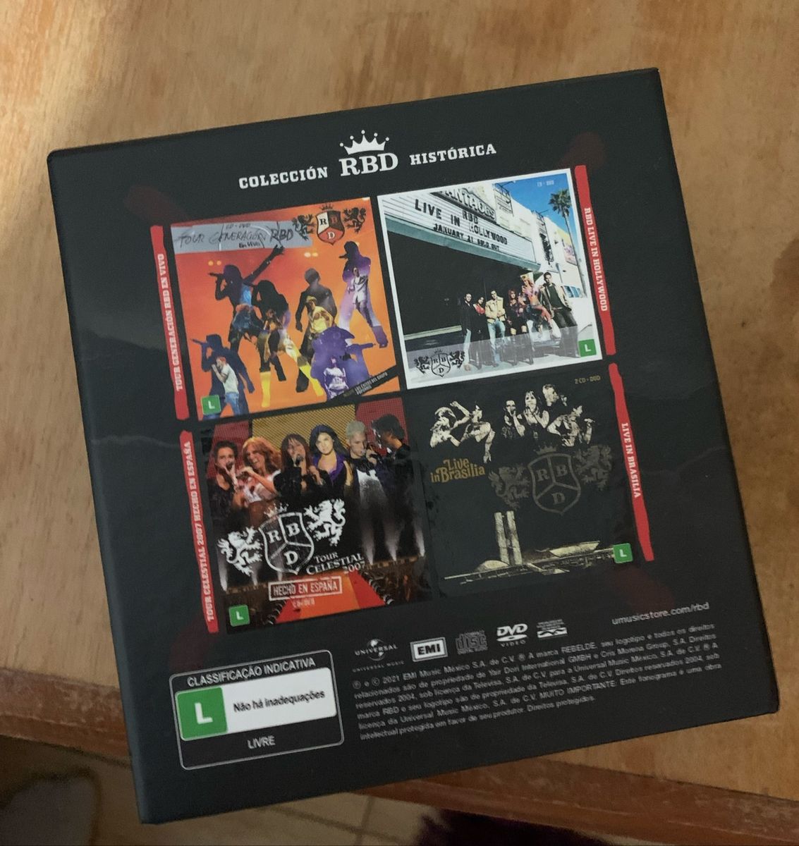 Box Rbd En Vivo (vazio) | Item de Música Universal Nunca Usado 71598177 ...