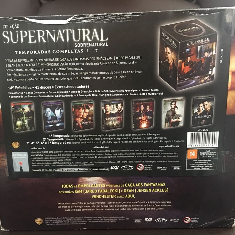 Box Sobrenatural/Supernatural (7 Temporadas) | Filme e Série Usado
