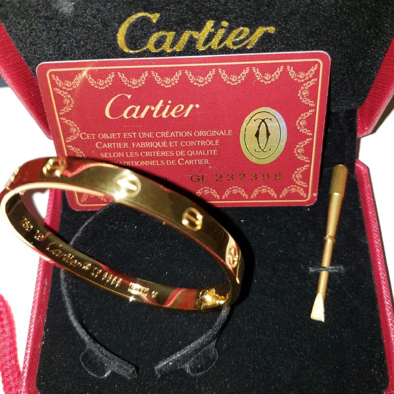 Bracelete Love Cartier Dispon vel J ia Feminina Cartier Nunca