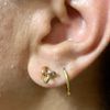 brincos em ouro 18k argolinhas - brincos ourives ouro 750 ouro 18k