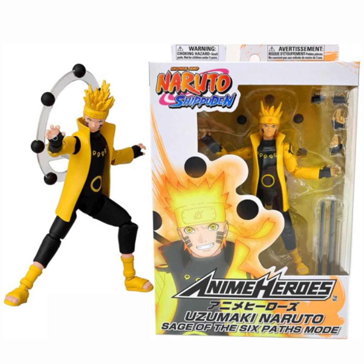 Anime uzumaki naruto figura shf modo de fadas dos desenhos