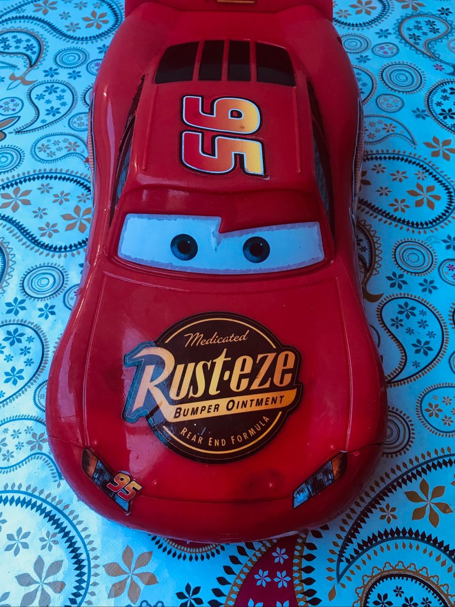 Carrinho de Brinquedo Relampago McQueen Infantil Fricção Disney