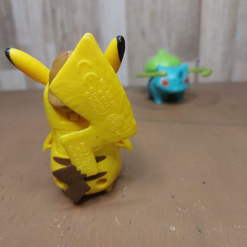 Brinquedo Detetive Pikachu e Bulbasaur, Brinquedo Pokemon Usado 89367094