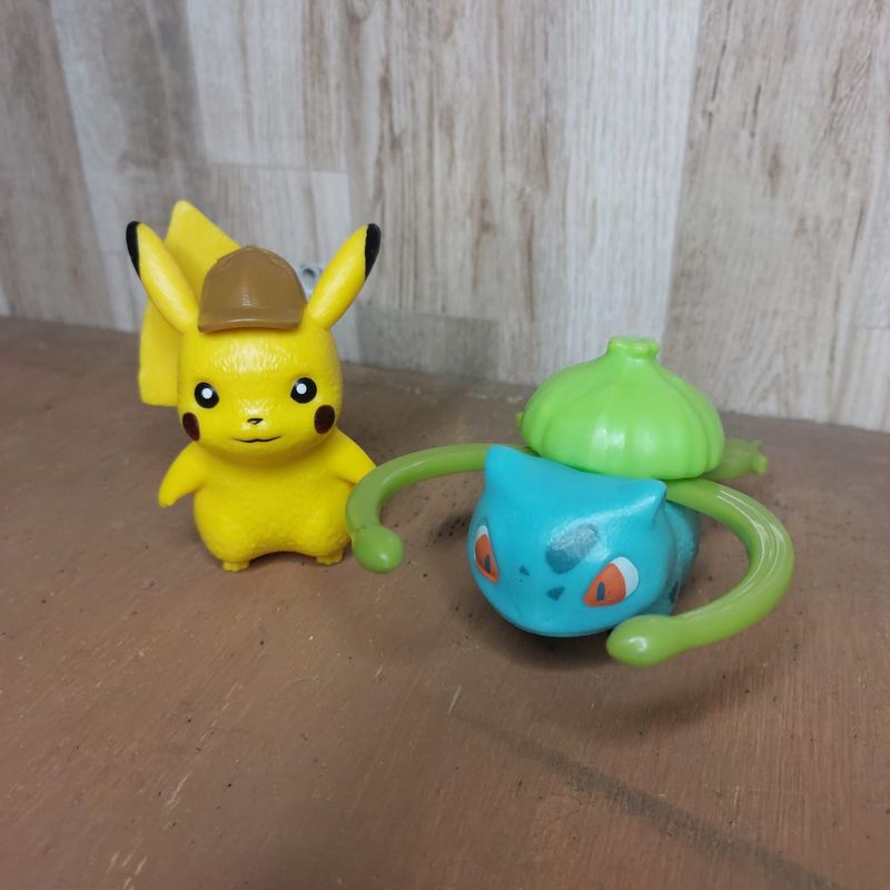 Brinquedo Detetive Pikachu e Bulbasaur, Brinquedo Pokemon Usado 89367094