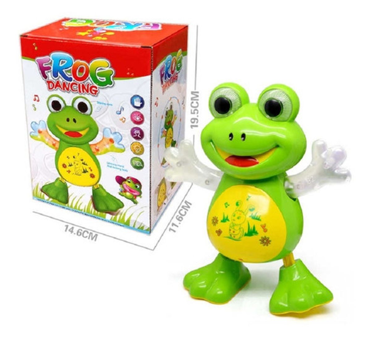 Brinquedo Frog Dancing Toca Música E Dança Com Led's | Item Info ...