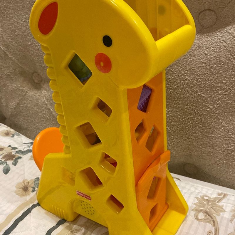 Girafa Pick a Block, Fisher Price, Mattel - WT Promoções