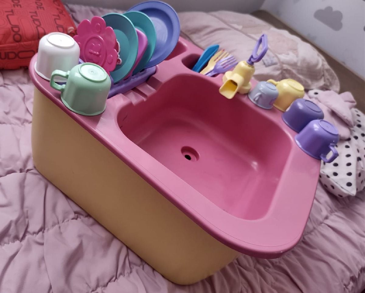 Brinquedo Infantil, Pia Que Sai Água de Verdade | Brinquedo para Bebês ...