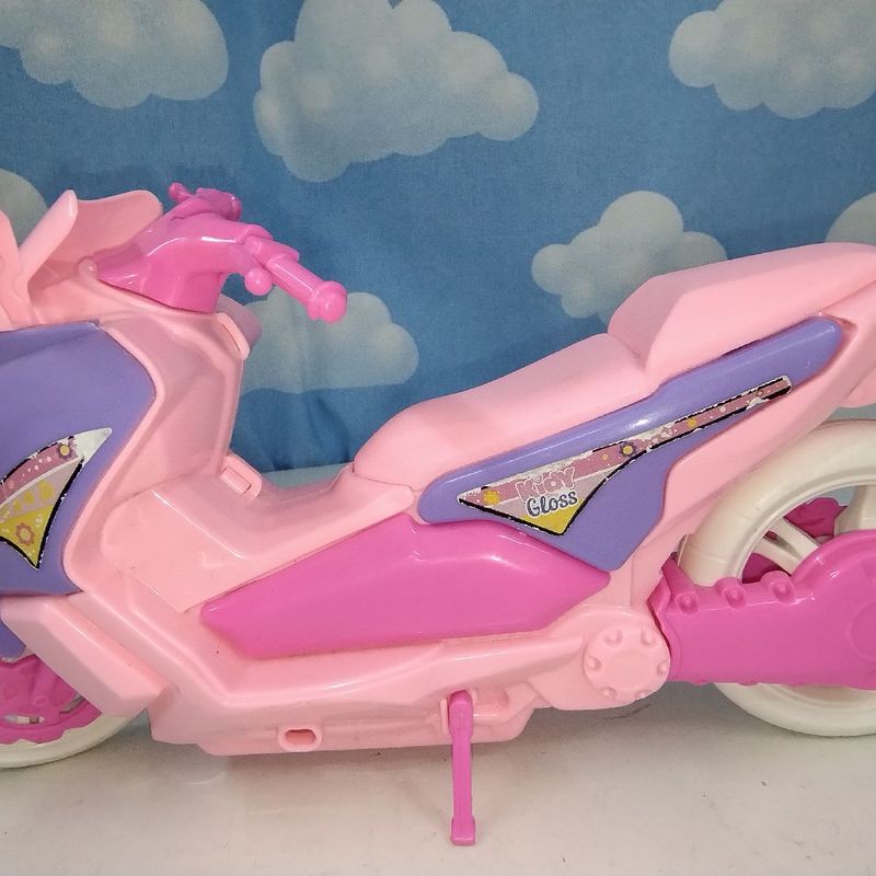 Brinquedo Moto De Barbie Rosa Brinquedo Moto Scooter Para Boneca