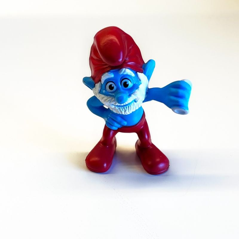 Boneco Papai Smurf Mclanche Feliz, Brinquedo Mcdonald's Usado 93458535