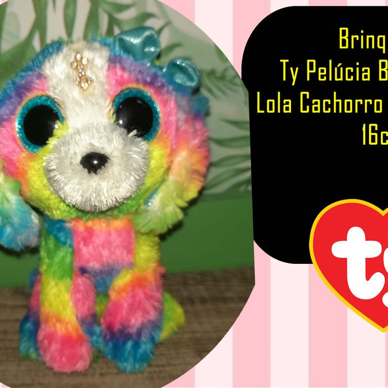 Lola The Dog Beanie Boo Beanie Boos Flippables Medium Plush Lola