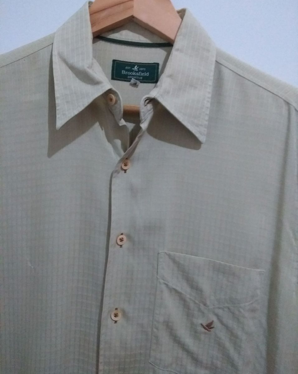 camisa social masculina brooksfield