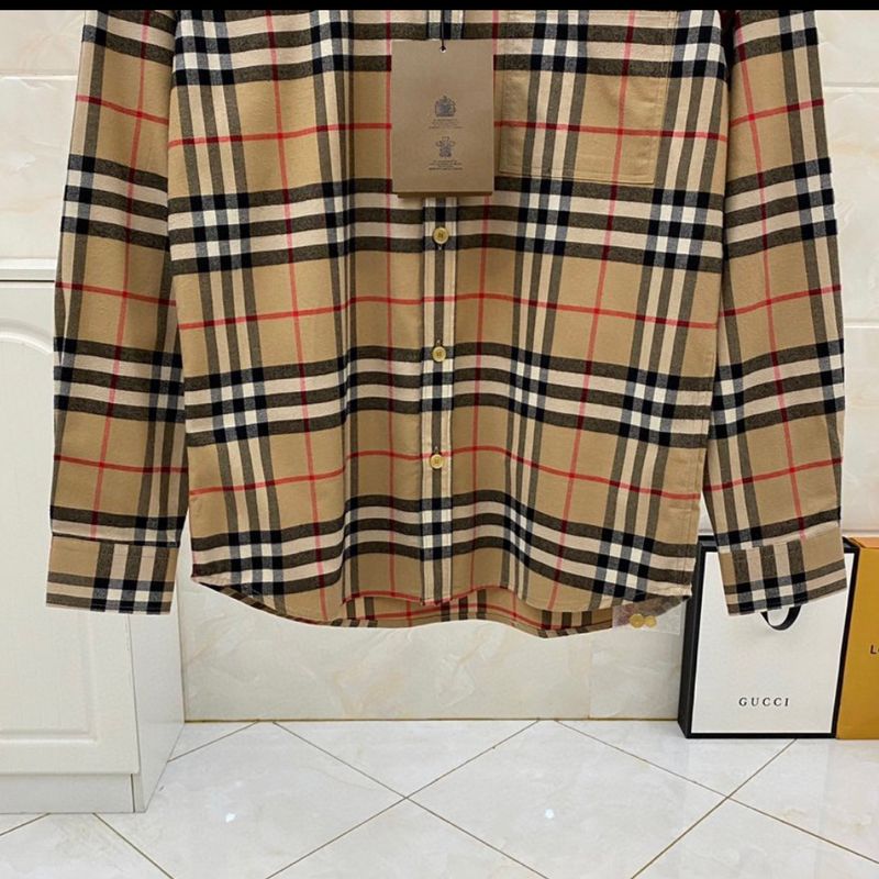 Burberry Camisa Algodão Xadrez Vintage - Original São Paulo