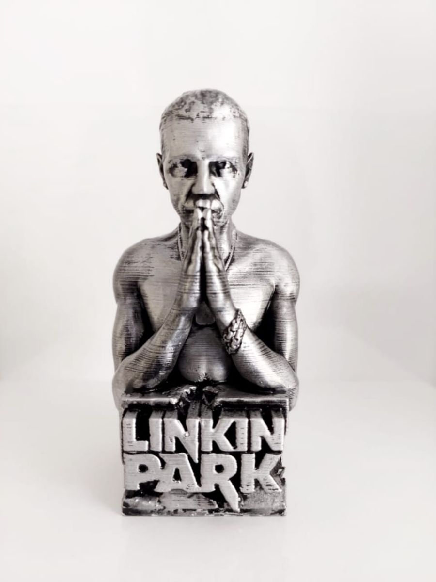 Linkin Pork Chester Bennington Rip Logo Mens Black Sleeveless T-Shirt Graphic Tee Printed Unisex Vest Tank Tops Shirt S