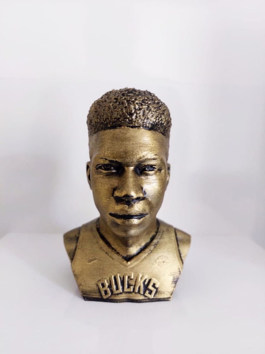 Busto Giannis Antetokounmpo Nba 15 Cm Milwaukee Bucks Decoração Itens