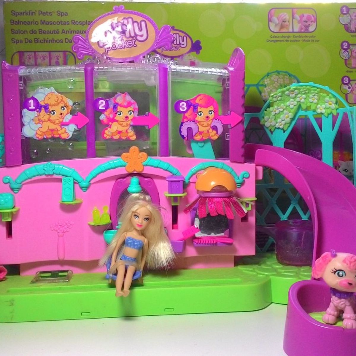 Cabeleireiro e Pet Shop da Polly Brinquedo para Bebês Mattel Usado