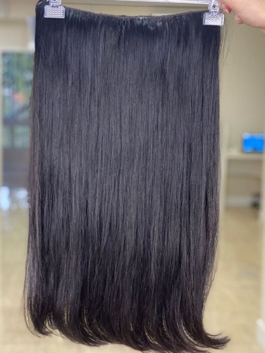 Cabelo 80 Cm Liso Preto 150 Gramas Tic Tac Bio Vegetal, Produto p/ Cabelos  Feminino Futura Nunca Usado 45179656