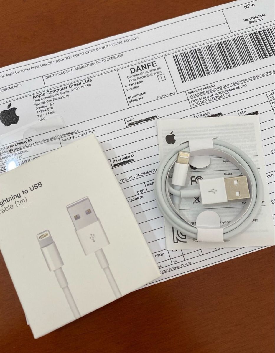 Cabo Iphone Apple Original Item Info Eletro Apple Nunca Usado Enjoei