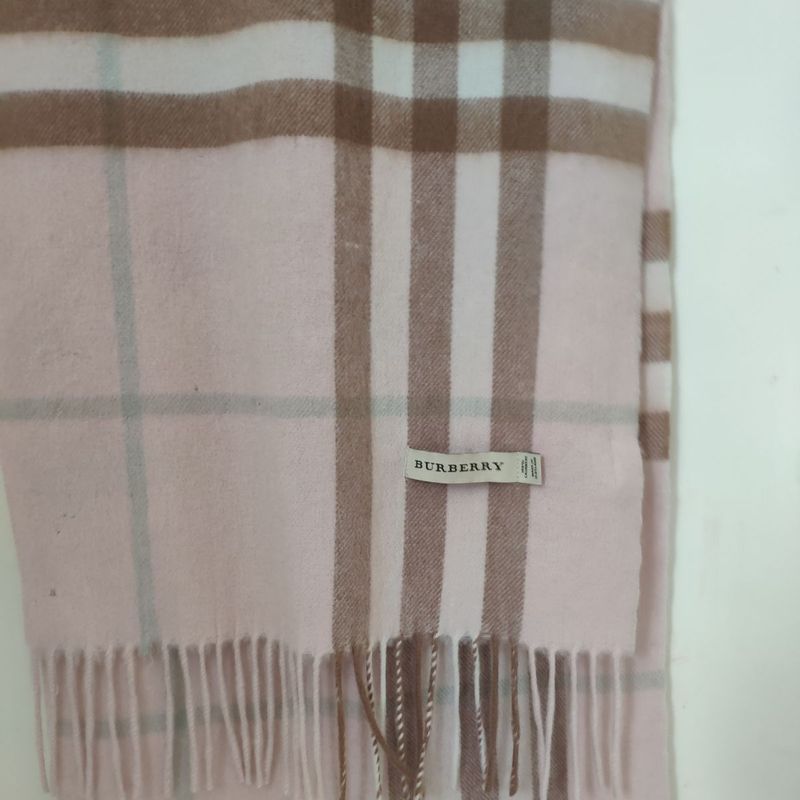 Cachecol burberry outlet rosa