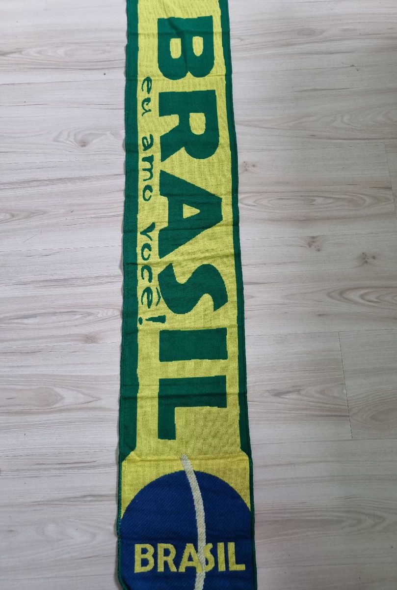 Cachecol Faixa Brasil Copa do Mundo Torcida Oficial | Produto Masculino ...