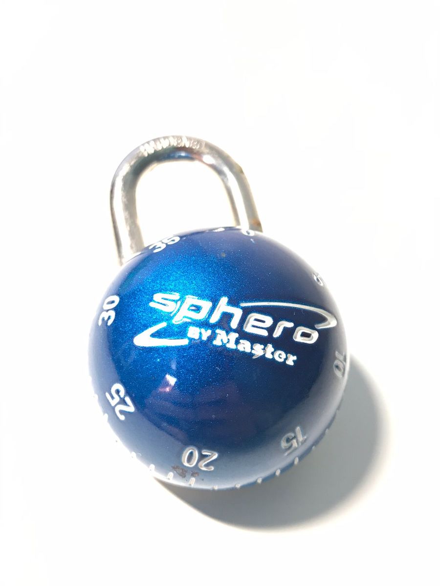 Cadeado com Segredo Master Lock Sphero Original Azul | Cacareco ...