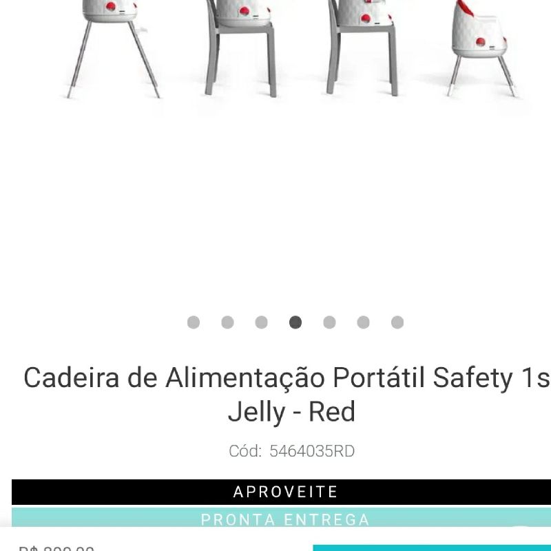 CADEIRA REFEICAO JELLY RED - SAFETY 1ST