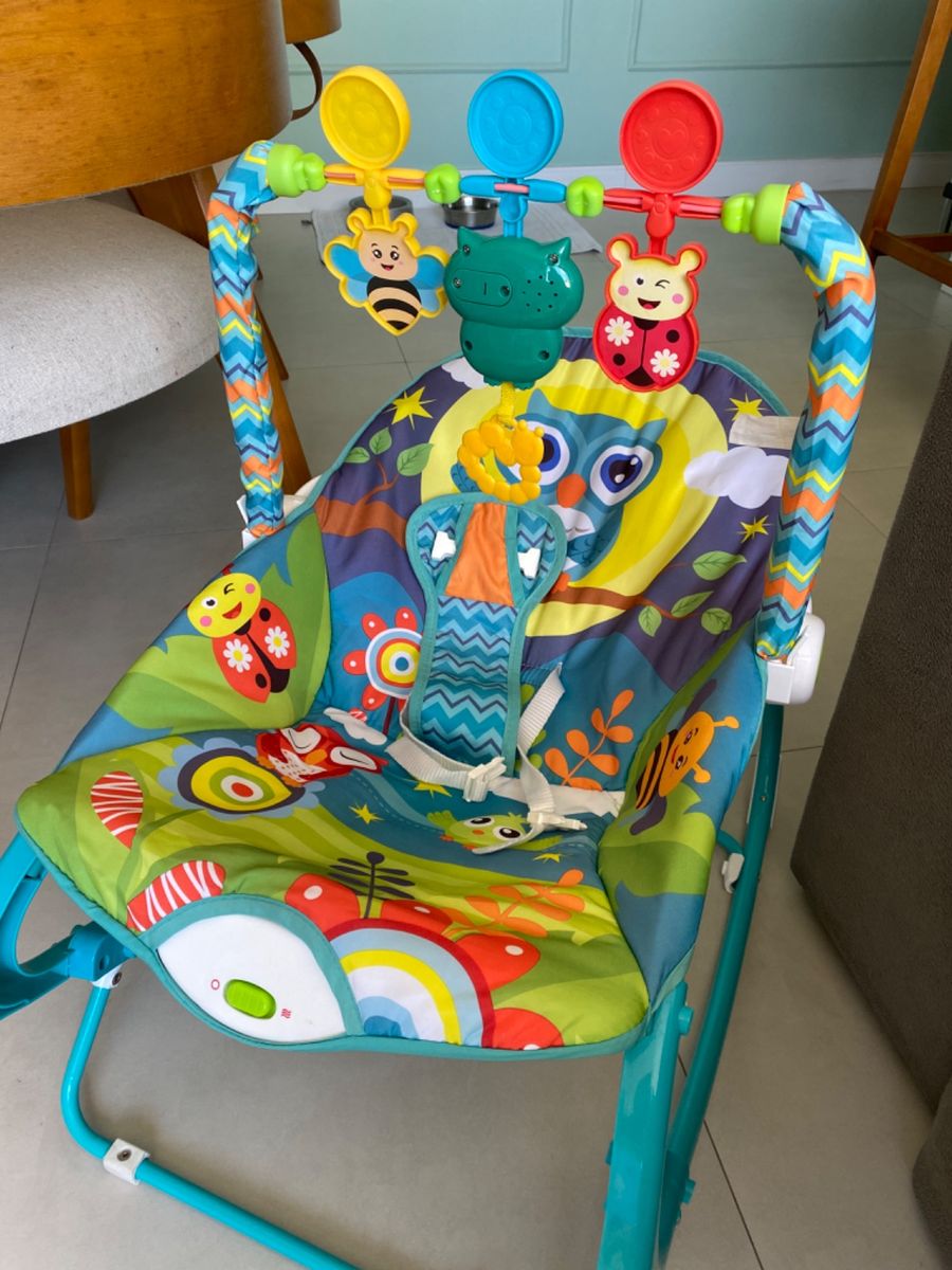 Cadeira de Descanso e Balanço Vibra e Toca | Brinquedo para Bebês ...