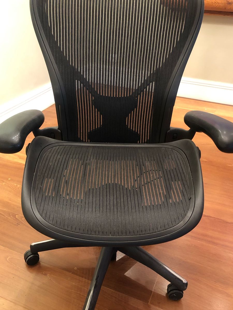 Cadeira Herman Miller Aeron Preta Tamanho C Cadeira Herman Miller Usado  40081139 enjoei