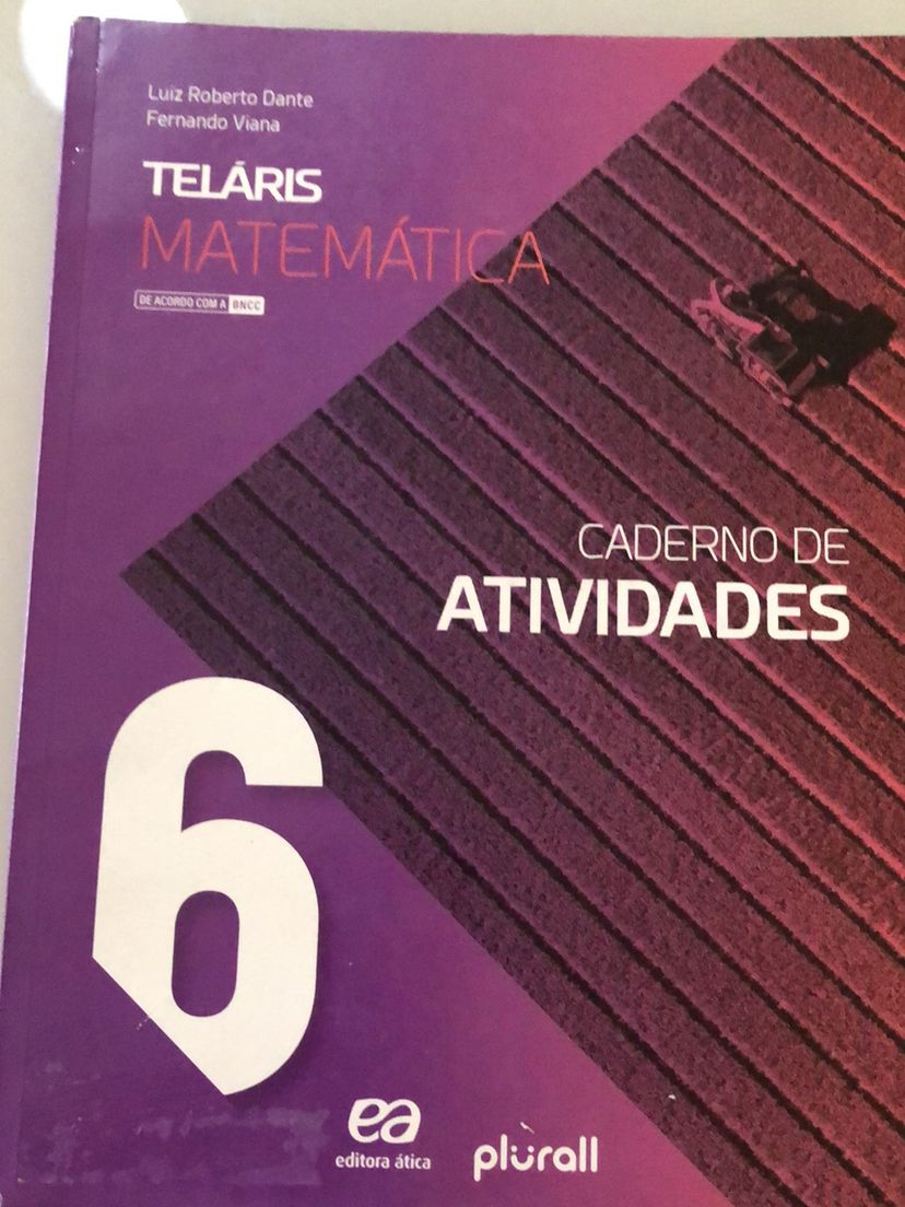 Caderno Atividades Matemática 6 Ano Telaris | Livro Telaris Editora ...