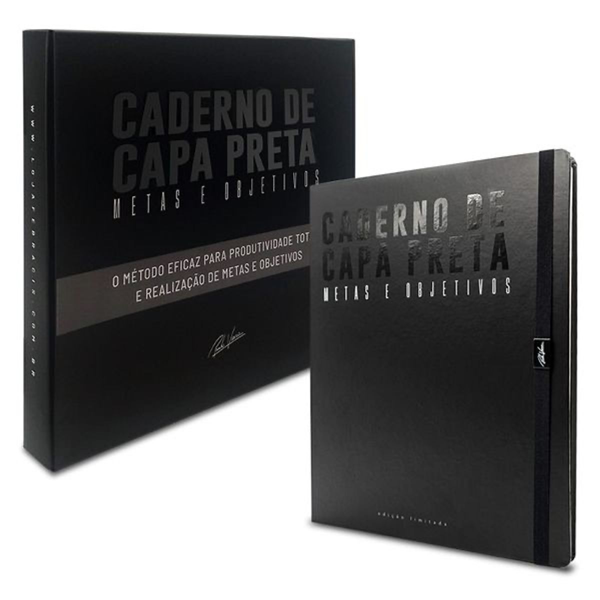 Caderno de Capa Preta Metas e Objetivos do Paulo Vieira | Livro ...