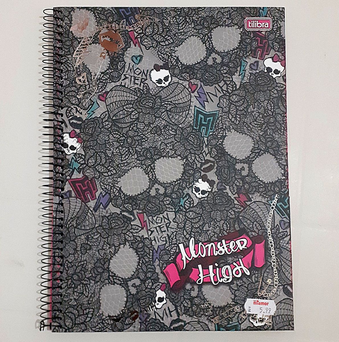 Caderno Universitário Monster High 96 Folhas Item De Papelaria Tilibra Nunca Usado 55533920 8023