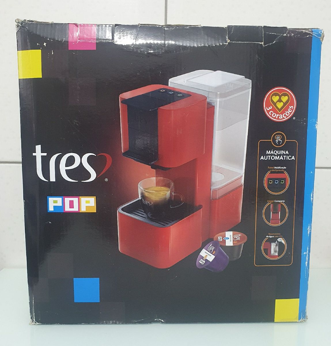 Cafeteira Cápsulas Tres Corações | Produto Vintage e Retro Tres ...