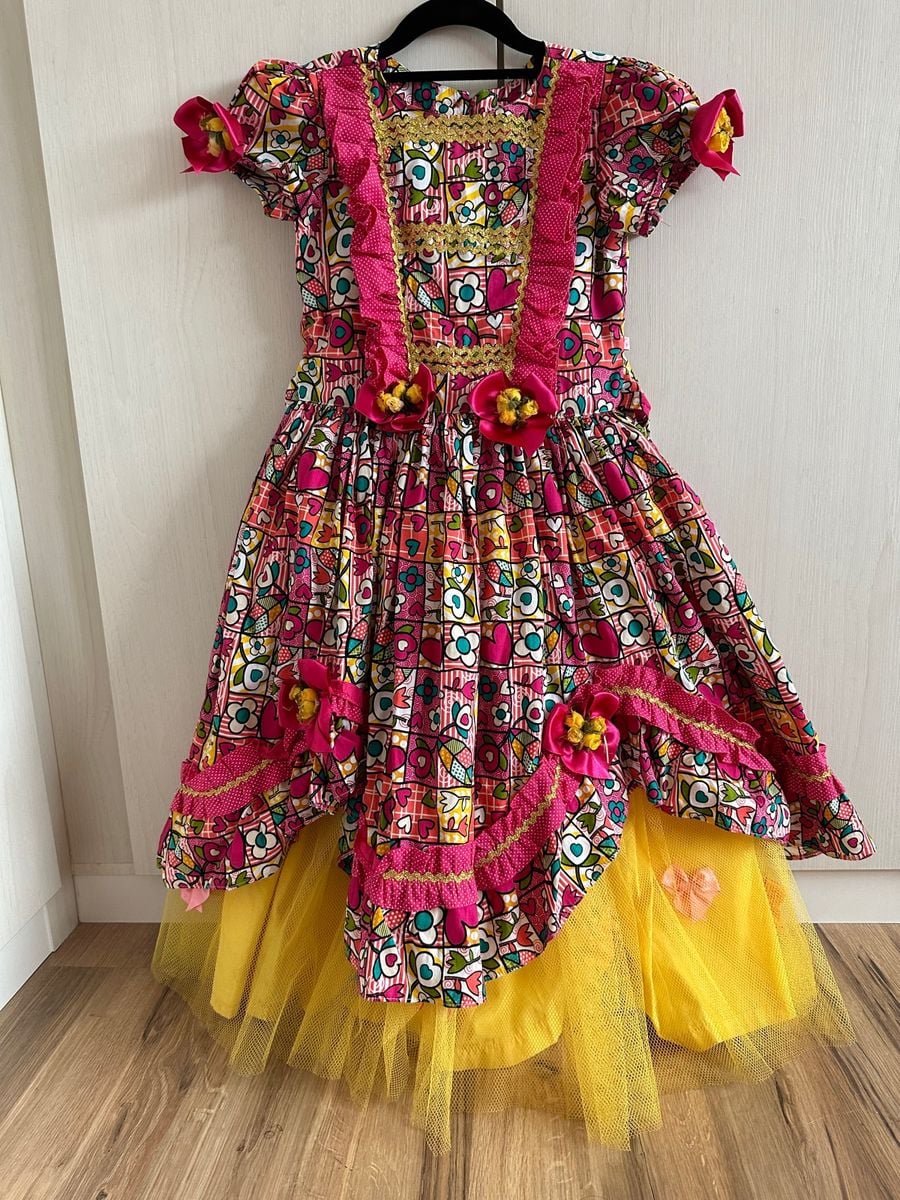 Caipira Linda Usada 2 Vezes | Roupa Infantil para Menina Caipira Estilo ...