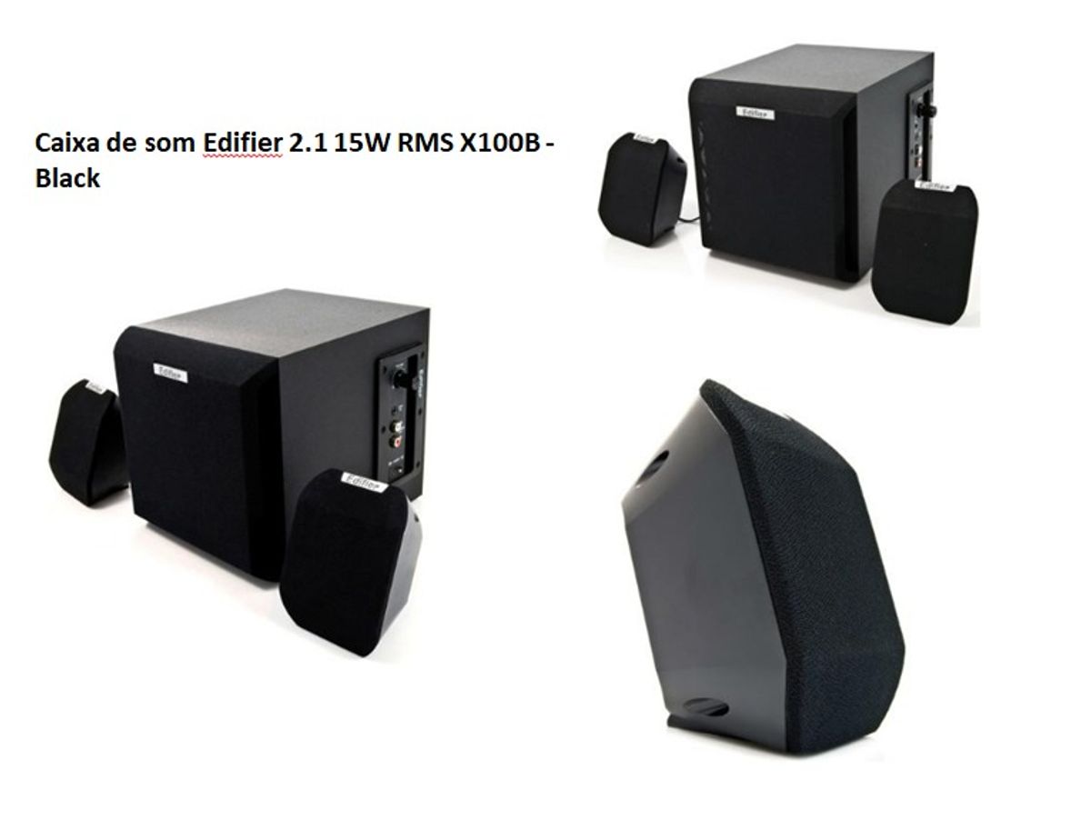 Caixa de Som para PC Subwoofer EDIFIER X100B