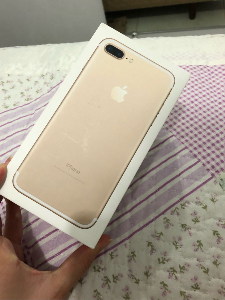 Caixa Iphone 7 Plus Gold Iphone Apple Usado 38540356