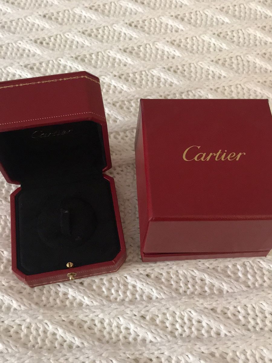 Caixa para Anel Cartier Original Item de Papelaria Cartier Usado 44141756 enjoei