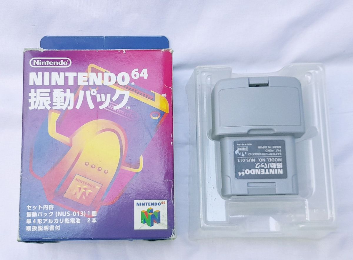 Caixa Rumble Pak Original - Nintendo 64 | Acessório p/ Videogame ...