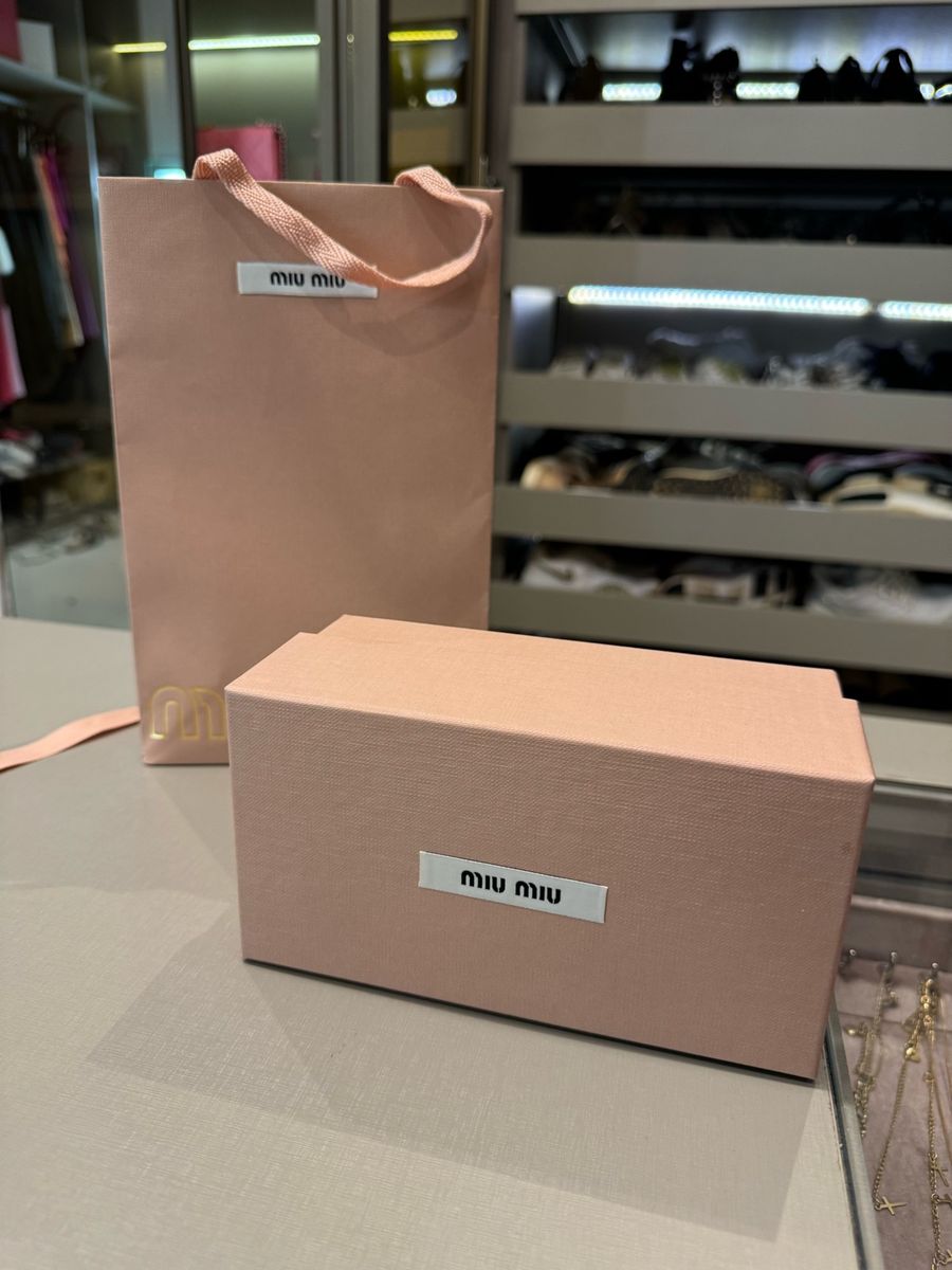 Caixa + Sacola Miumiu Original | Miu Miu Nunca Usado