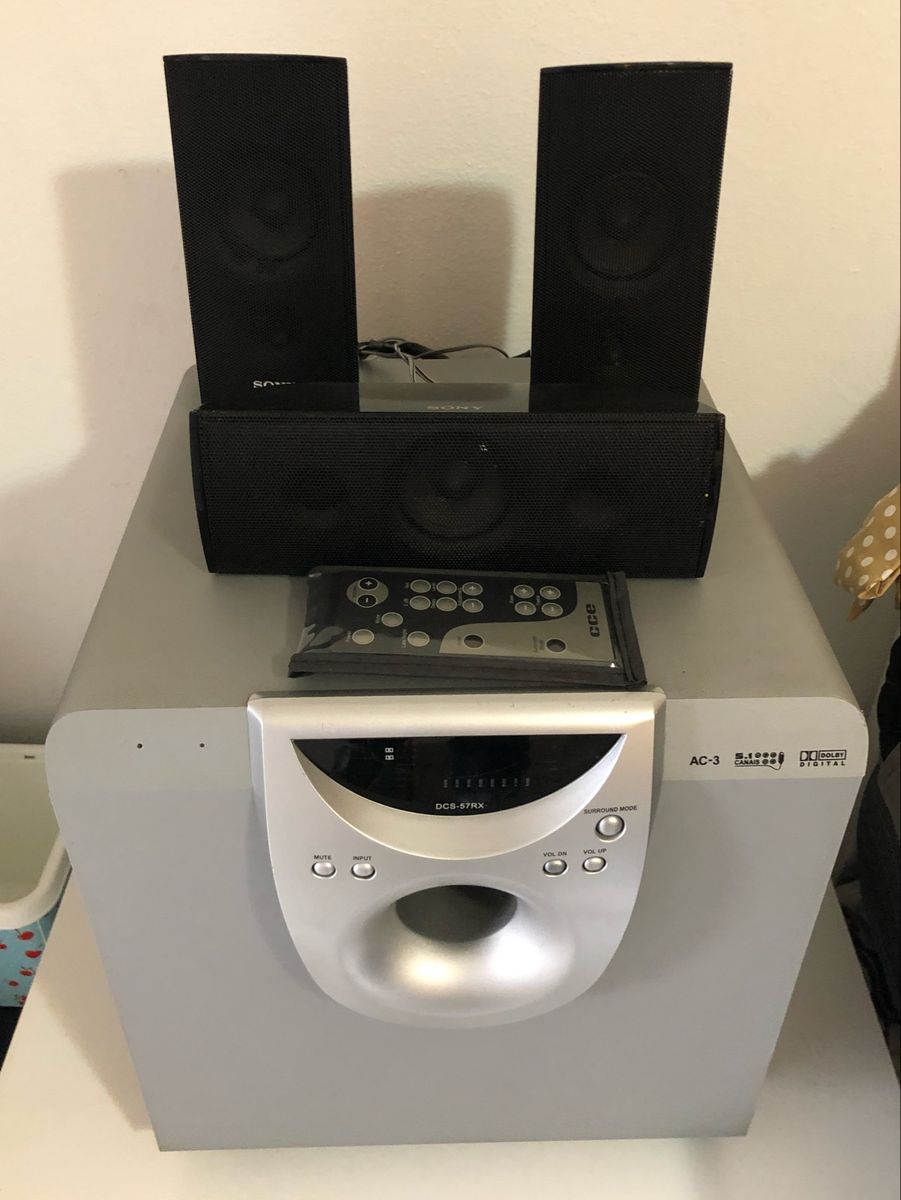 Caixa Subwoofer para Home Theater Item de Música Cce Usado 76324997 enjoei
