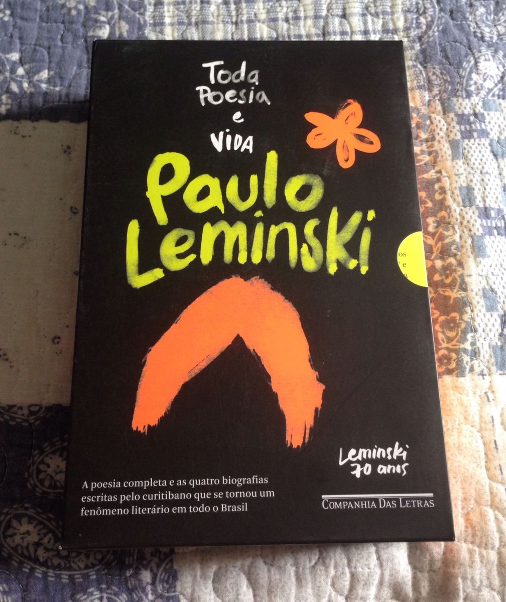 Caixa Toda Poesia E Vida Paulo Leminski Livro Editora Companhia Das