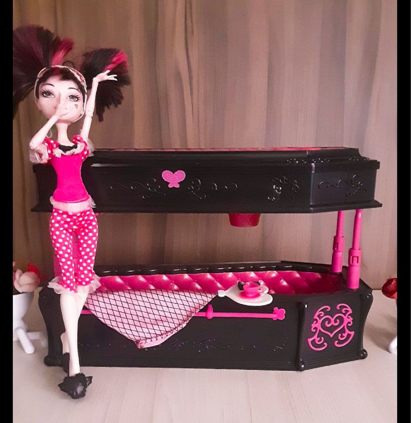 Caixão da Draculaura Monster High | Brinquedo Mattel Usado 51632030 ...
