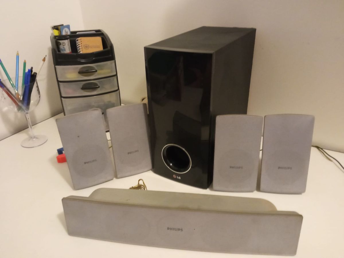 Caixas de Home Theater e Subwoofer ( Só As Caixas com Subwoofer) TV e Display Caixas Sony