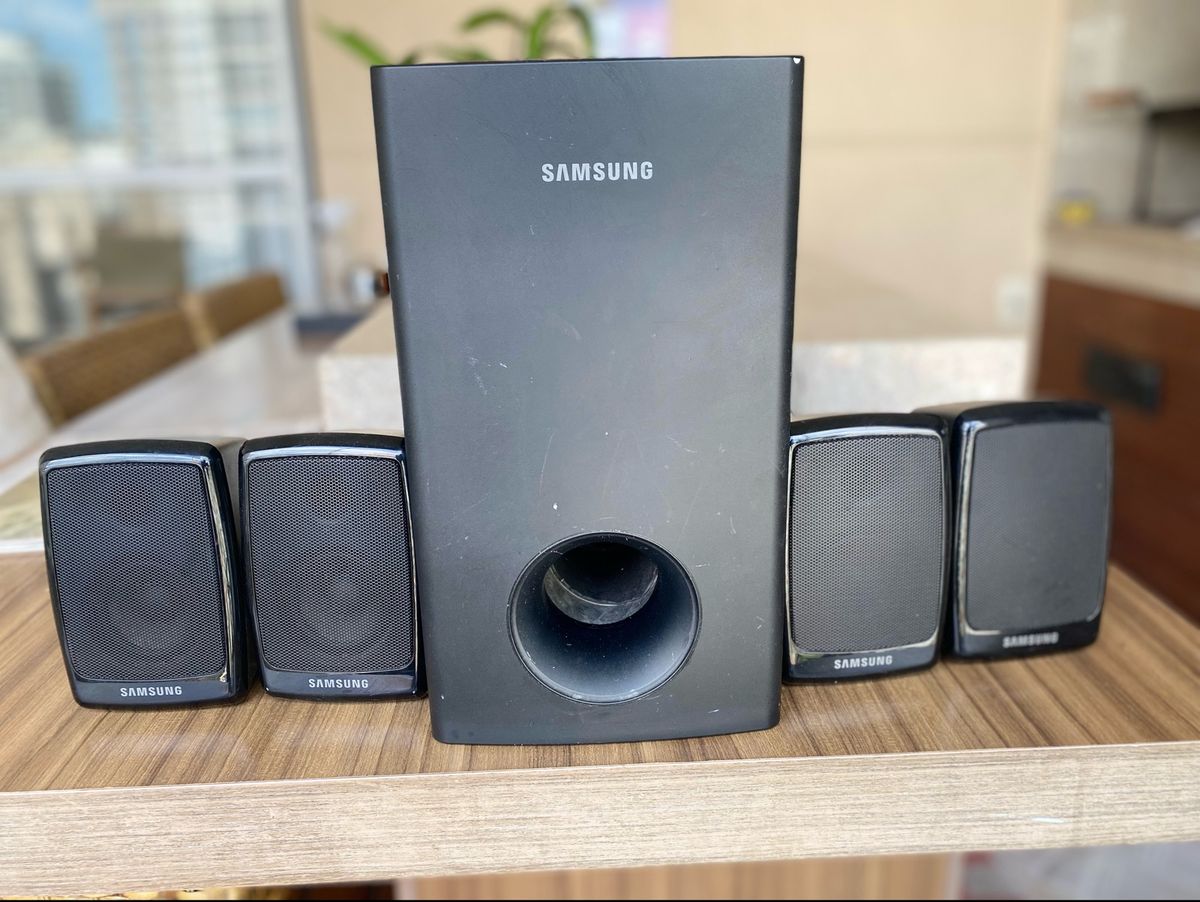 Caixas de Som Home Theater Samsung com Subwoofer Item de Música Samsung Usado 81512155 enjoei