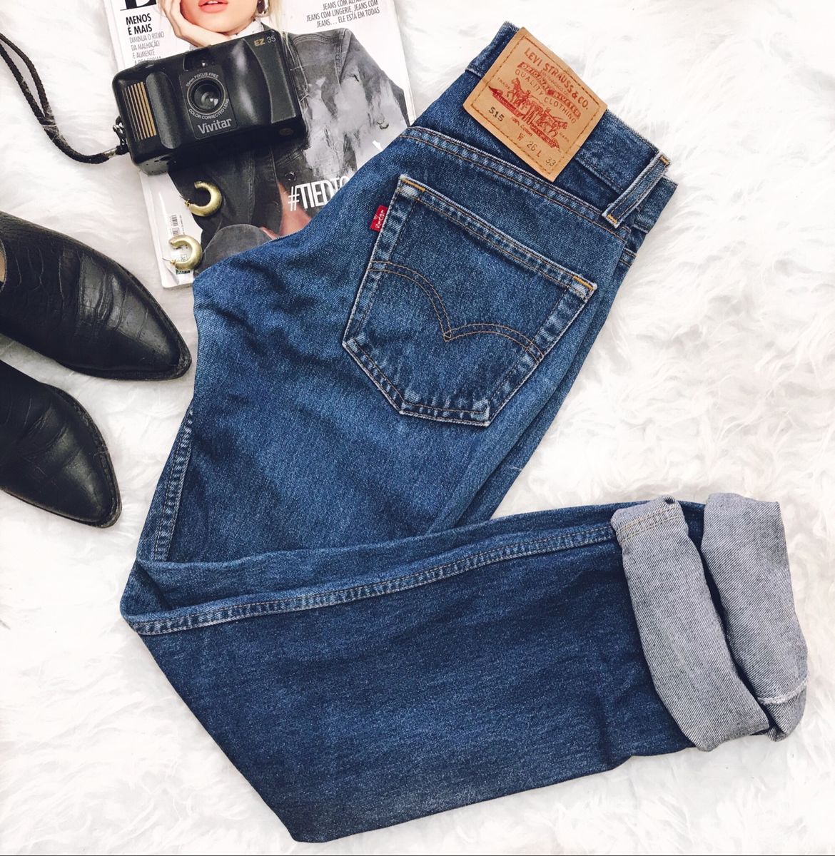 calça levis tradicional feminina