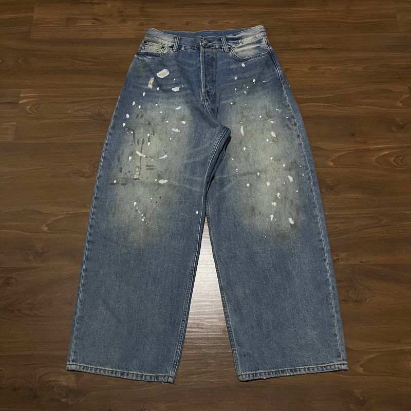 Calça Acne Studios 2023m Baggy Fit Antracite Blue | Acne Studios